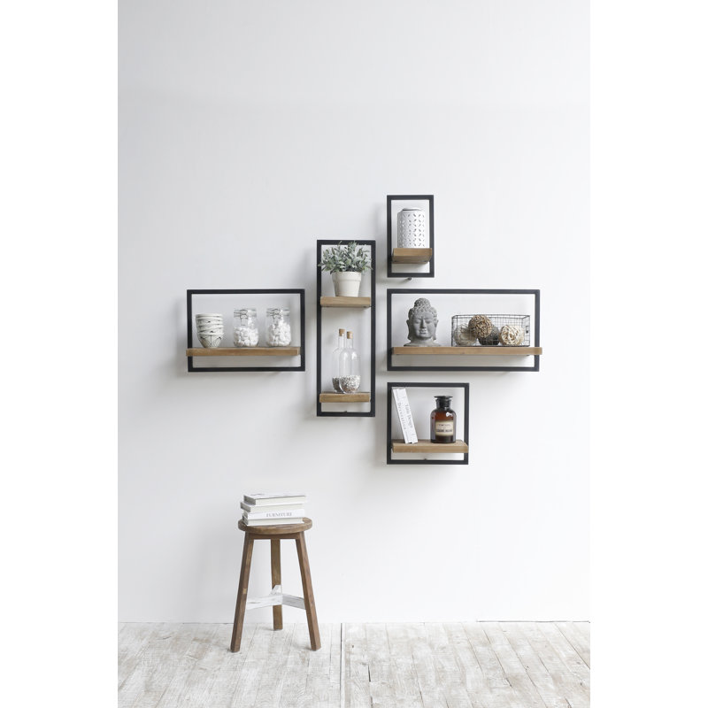 Steelside™ Wide Metal Frame Wall Shelf & Reviews Wayfair